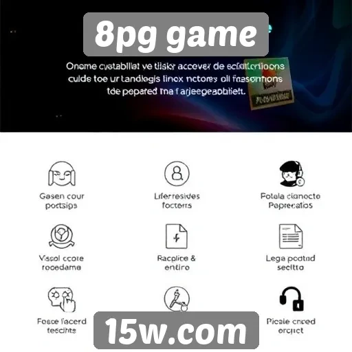 Visão geral das principais funcionalidades do 8pg game